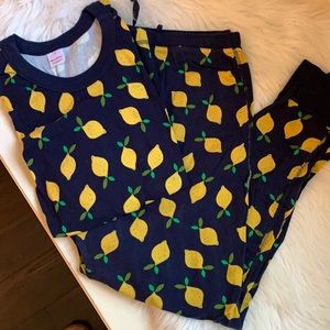 NWOT Organic Hanna Anderson womens Lemon Pajamas